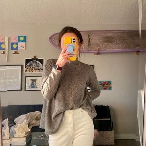 Bobeau Olive Mockneck Blouse